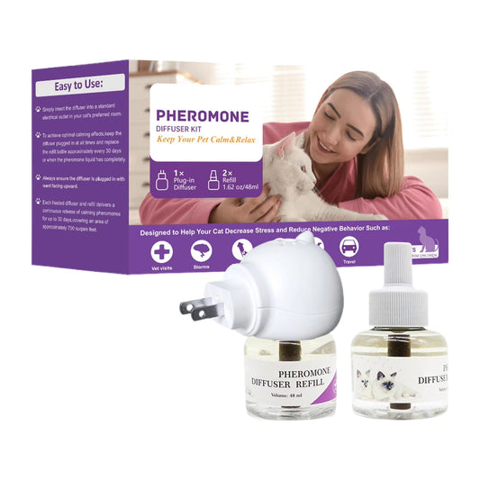 PurrHaven Calming Diffuser Kit + 2 Refills.